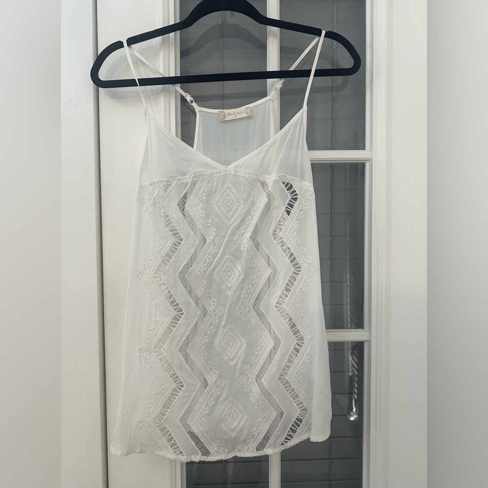 NWT Altar'd State Cream Rayon Tank, Medium